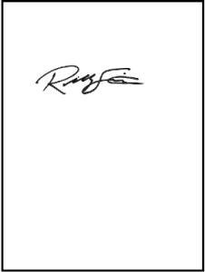 Signature hand-written with bold ink on letter-sized paper. 