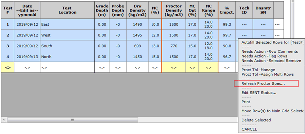 Refreshing Proctor Specification